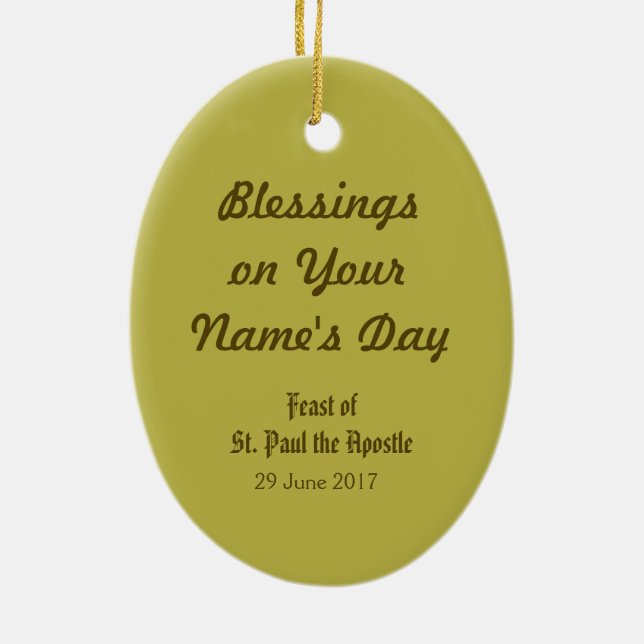 Adorno De Cerámica San Pablo el Apóstol (PM 06) (Atrás)