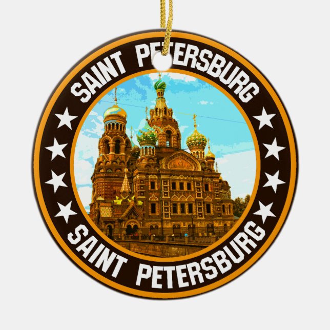 Adorno De Cerámica San Petersburgo (Frente)