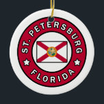 Adorno De Cerámica San Petersburgo Florida<br><div class="desc">San Petersburgo Florida</div>