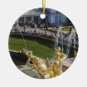 Adorno De Cerámica San Petersburgo, fuentes en gran cascada