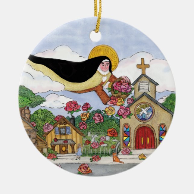 Adorno De Cerámica San Terés de Lisieux Ornament (Frente)