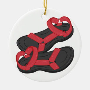 Adorno De Cerámica Sandalias