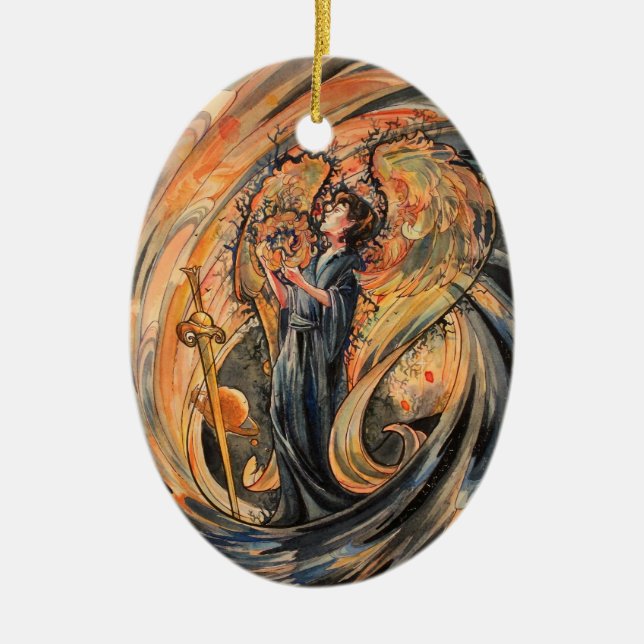 Adorno De Cerámica Sandolphon (Frente)