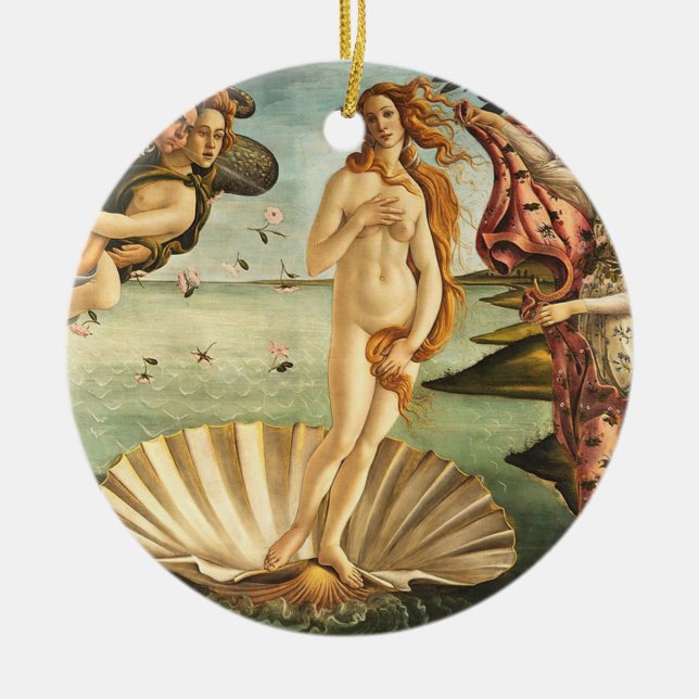 Adorno De Cerámica Sandro Botticelli Nacimiento De Venus (Frente)