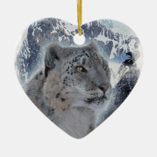 Adorno De Cerámica SANEAMIENTO LEOPARD Especies amenazadas de gato gr