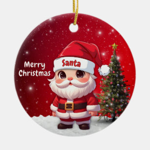Adorno De Cerámica Santa 🎅🎄