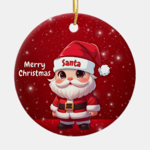 Adorno De Cerámica Santa 🎅🎄