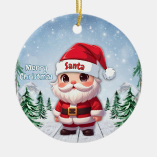 Adorno De Cerámica Santa 🎅🎄