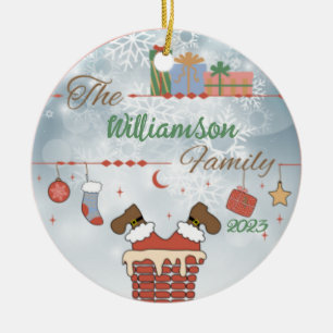 Adorno De Cerámica Santa Abajo la chimenea