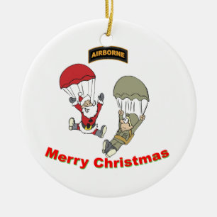 Adorno De Cerámica Santa aerotransportado II