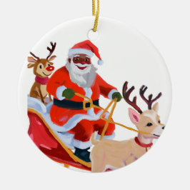 Adorno De Cerámica Santa afro y amigos