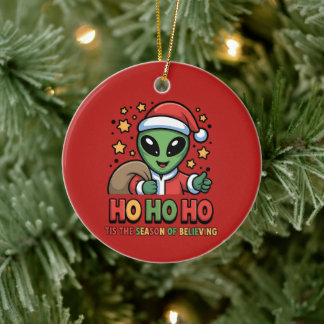 Adorno De Cerámica Santa Alien divertido