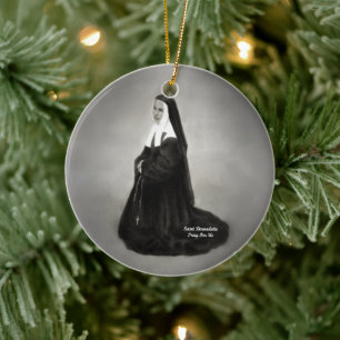 Adorno De Cerámica Santa Bernadette
