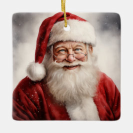 Adorno De Cerámica Santa Christmas