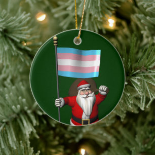 Adorno De Cerámica Santa Claus apoya a la comunidad transgénero