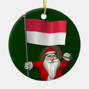 Adorno De Cerámica Santa Claus Con El Fin De Indonesia