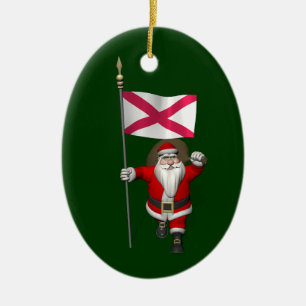 Adorno De Cerámica Santa Claus Con El Fin De Irlanda Del Norte