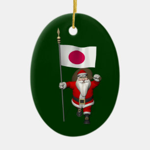 Adorno De Cerámica Santa Claus Con El Fin De Japón