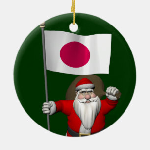 Adorno De Cerámica Santa Claus Con El Fin De Japón