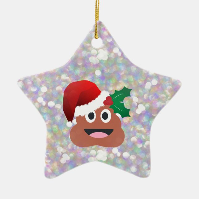 Adorno De Cerámica santa claus emoji (Frente)