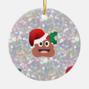 Adorno De Cerámica santa claus emoji