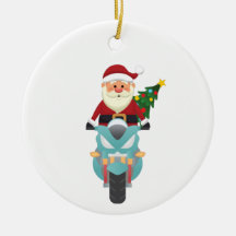 Santa Claus en moto