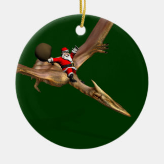 Adorno De Cerámica Santa Claus En Quetzalcoatlus