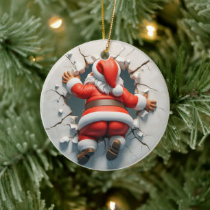 Adorno De Cerámica Santa Cláusula Adorable 3d