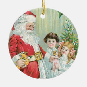 Adorno De Cerámica Santa con niños