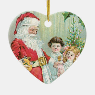 Adorno De Cerámica Santa con niños