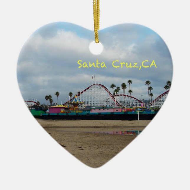 Adorno De Cerámica Santa Cruz California (Frente)