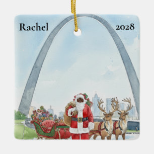 Adorno De Cerámica Santa de St Louis Personalizado