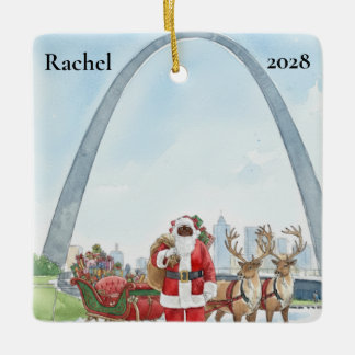 Adorno De Cerámica Santa de St Louis Personalizado