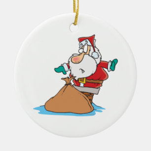 Adorno De Cerámica santa divertida atascada en el personalizado de ch