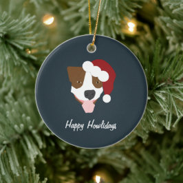 Adorno De Cerámica Santa Dog - Personalizable