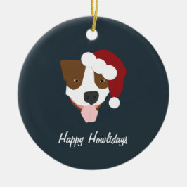 Adorno De Cerámica Santa Dog - Personalizable