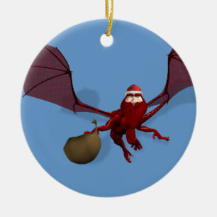 Adorno De Cerámica Santa Dragon