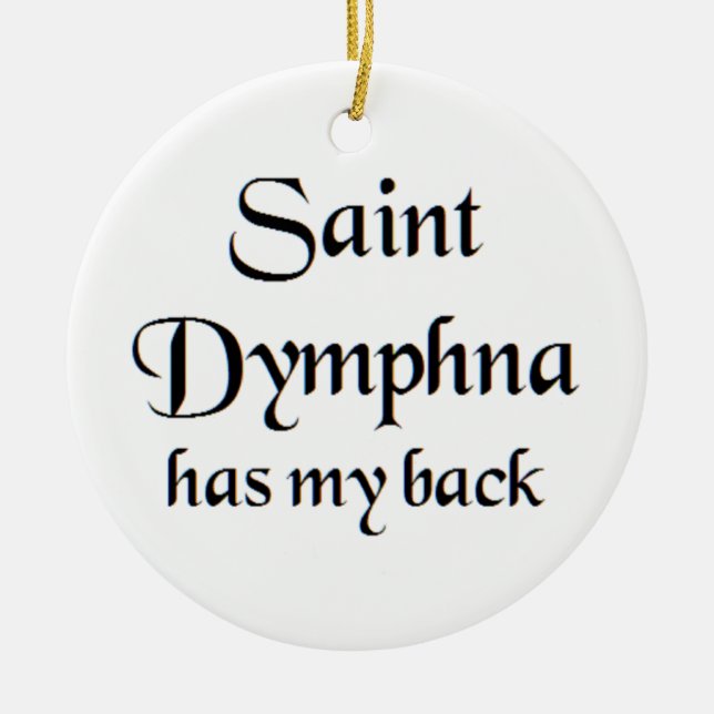 Adorno De Cerámica santa dymphna (Frente)