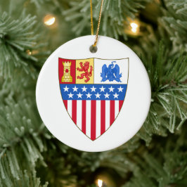 Adorno De Cerámica Santa Fe, Nuevo México (Escudo de armas)