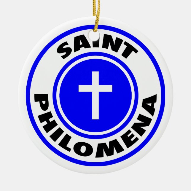 Adorno De Cerámica Santa Filomena (Frente)