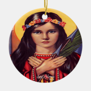 Adorno De Cerámica Santa Filomena