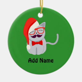 Adorno De Cerámica Santa Gato