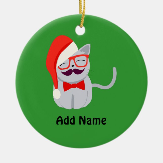 Adorno De Cerámica Santa Gato (Frente)