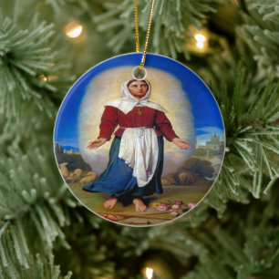 Adorno De Cerámica Santa Germana Cousin de Pibrac