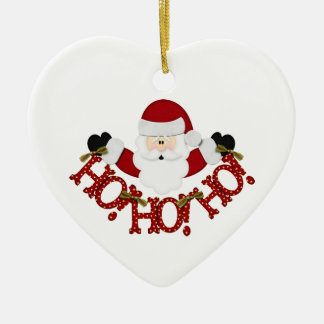 Adorno De Cerámica Santa Ho Ho Ho