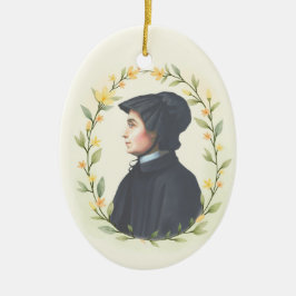 Adorno De Cerámica Santa Isabel Ana Seton Paz y Bendiciones de Dios