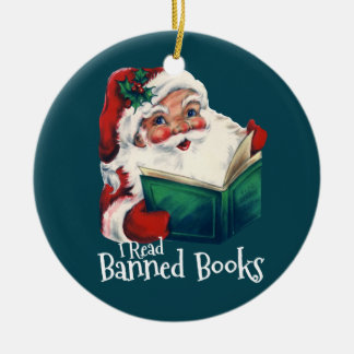 Adorno De Cerámica Santa Lee libros prohibidos