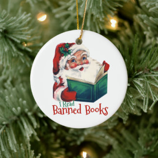 Adorno De Cerámica Santa Lee libros prohibidos