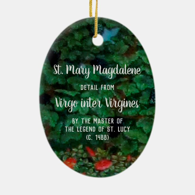 Adorno De Cerámica Santa María Magdalena como Myrrhbearer (detalle; M (Atrás)