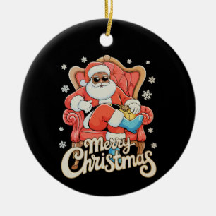 Adorno De Cerámica Santa Navidad Xmas afroamericano negro